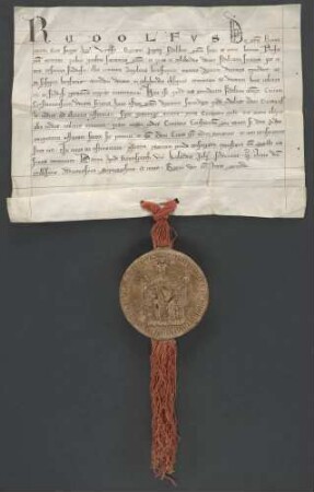 König Rudolf befreit die Bürger von Konstanz von fremden Gerichten