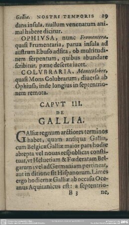 Caput III. De Gallia