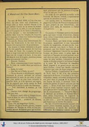 L'Abandonné du Clos Saint-Marc.