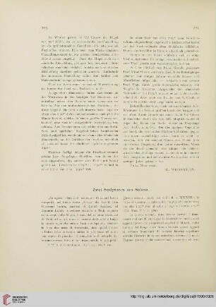 3.1900: Zwei Sculpturen aus Salona
