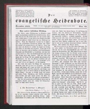 December 1852. Nro. 12