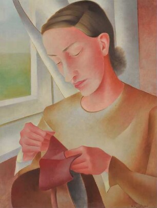 Frau am Fenster