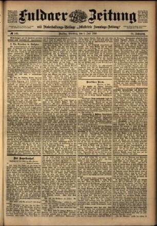 Ausgabe vom Dienstag, den 05. Juli 1898.