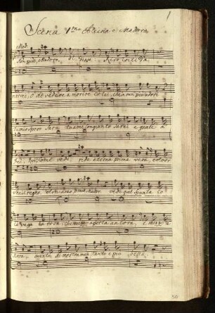 Scena 1ma Alcina e Medoro