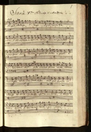 Scena 1ma Alcina e Medoro