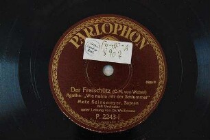 Der Freischütz : Agathe: "Wie nahte mir der Schlummer" / (C.M. von Weber)