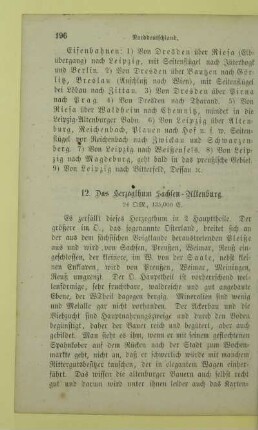 12. Das Herzogthum Sachsen-Altenburg