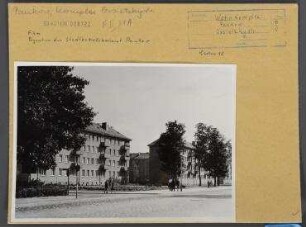 Wohnkomplex. Berlin, Pankow, Ossietzkystraße (vor 1948 Schloßstraße)