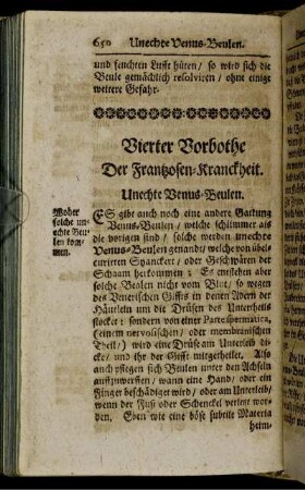 Vierter Vorbothe Der Frantzosen-Kranckheit.