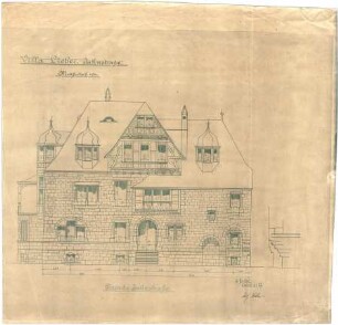 Billing, Hermann; Karlsruhe, Jahnstr. 24; Haus Lieber - Fassade (Jahnstr.)