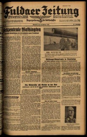 Ausgabe vom Mittwoch, den 19. Februar 1941.