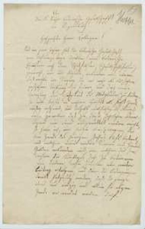 Brief von David Heinrich Hoppe an Regensburgische Botanische Gesellschaft