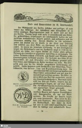 Dorf- und Bauernleben im 18. Jahrhundert