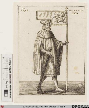 Bildnis Heinrich der Löwe, Herzog von Sachsen (seit 1142) u. Bayern (seit 1156)