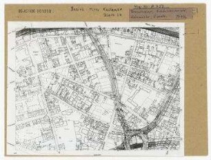 Hauptverkehrsstraßenplanung im Umfeld der Rosenthaler Straße. Berlin, Mitte, Neue Schönhauser Straße/Alte Schönhauser Straße/Wilhelm-Pieck-Straße (Torstraße)/Rosenthaler Straße