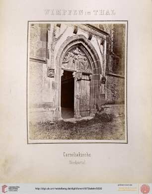 30. Wimpfen im Thal: Corneliakirche (Nordportal)