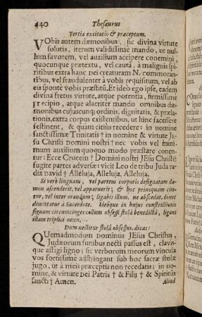 440-446, Tertia excitatio et praeceptum; ...