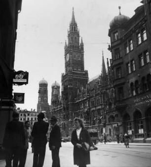München, Marienplatz 8. Neues Rathaus (1867/1908; G. J. v. Hauberrisser)