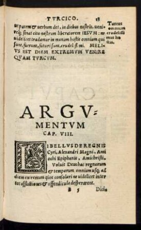 Argumentum Cap. VIII.