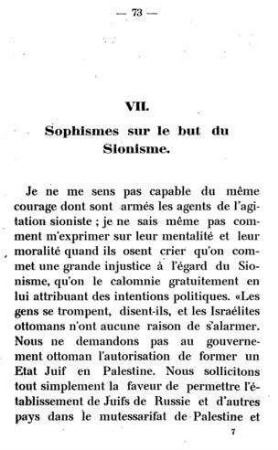 Sophismes sur le but du Sionisme
