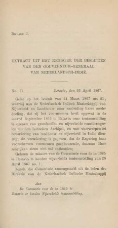 Bijlage 3. Extract uit het register der besluiten van den gouverneur-generaal van Nederlandsch-Indie
