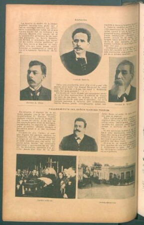 Fallecimiento del señor Narciso Terrón