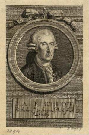 Bildnis von Nikolaus Anton Johann Kirchhof (1725-1800)