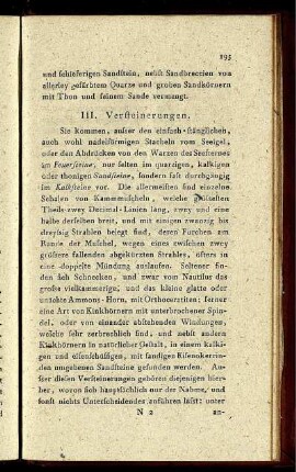 III. Versteinerungen.