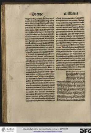 [I]ste est tractatus tertius presentis comoendiim in quo doctor determinat de essentia ipsorum accidentium...