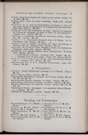 Necrologe und Todesanzeigen.