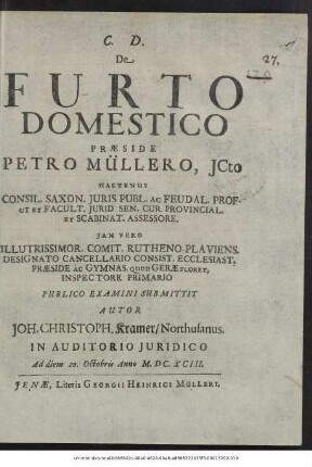 De Furto Domestico