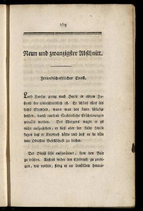Neun und zwanzigster Abschnitt.