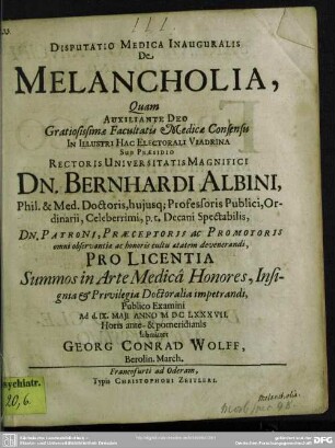 De melancholia