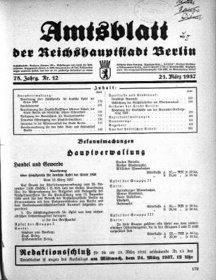 1937,12: Nr. 12, 21. März 1937