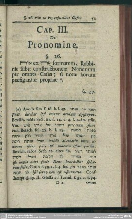 Cap. III. De Pronomine