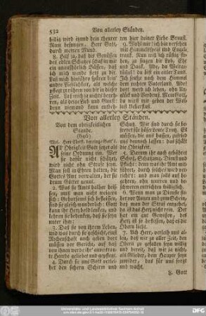 Von allerley Ständen.