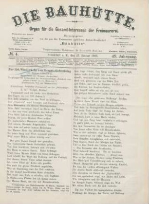No. 4. Frankfurt a. M., den 27. Januar 1906. 49. Jahrgang.