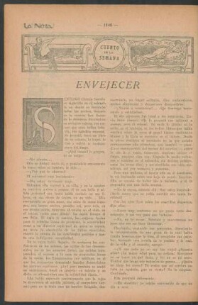 Cuento de la semana : Envejecer