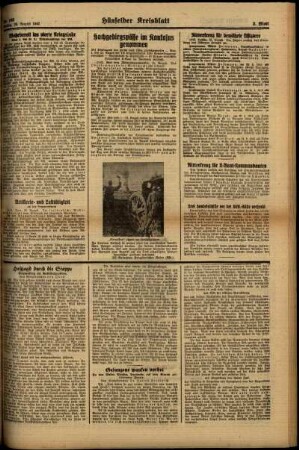 Zweite Ausgabe vom Freitag, den 28. August 1942.