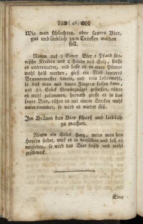 Im Bräuen das Bier scharf und lieblich zu machen. - Altes Gold neu zu machen.