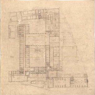 Fischer, Theodor; Bad Kissingen; Kurhaus-Hotel - Grundriss EG