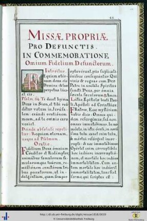 19r >Missae propriae pro defunctis<.