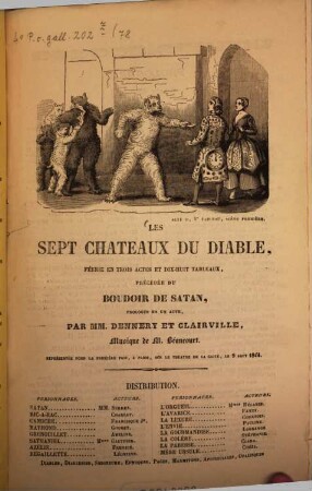 Les sept chateaux du diable : féerie en trois actes et dix-huit tableaux