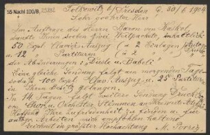 Brief an B. Schott's Söhne : 30.06.1904