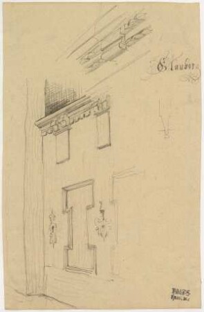 Gebäude in Glauberg, Täfelung, Gesims