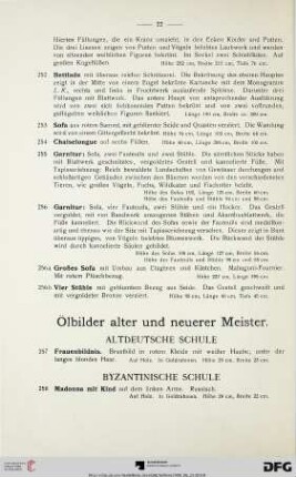 Ölbilder alter und neuerer Meister