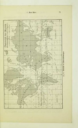 Fig. 62. Übersicht der Meeresströmungen