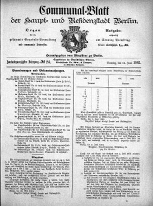 1881,24: No. 24, 12. Juni 1881