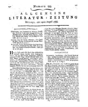 Tacitus, C.: De situ moribus et populis Germaniae libellus. Ex recensione Ernesti et Gruteri. Altenburg: Richter 1786