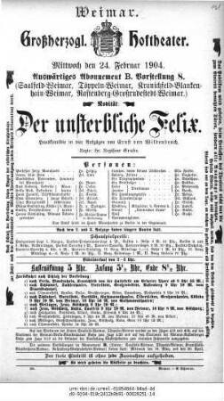 Der unsterbliche Felix